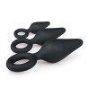 EasyToys Anal Collection Lot de 3 plugs Pointy 10 x 4.5 cm Noir